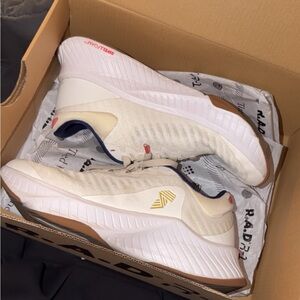 RAD White and Gold Women's Athletic Shoes